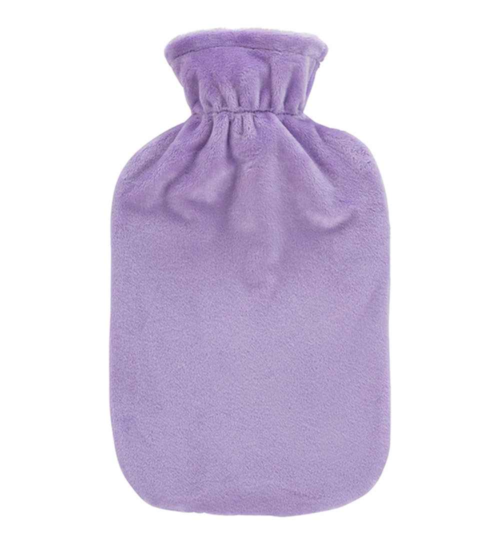 Lilac Latex Free Plush Fleece Hot Water Bottle